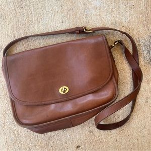 Vintage COACH brown City messenger bag purse 9790